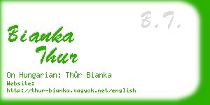 bianka thur business card